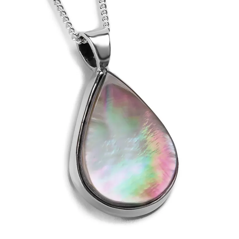 BIG & BOLD Tahitian Black Mother of Pearl Necklace - Natural Designer Gemstone sold by Henryka