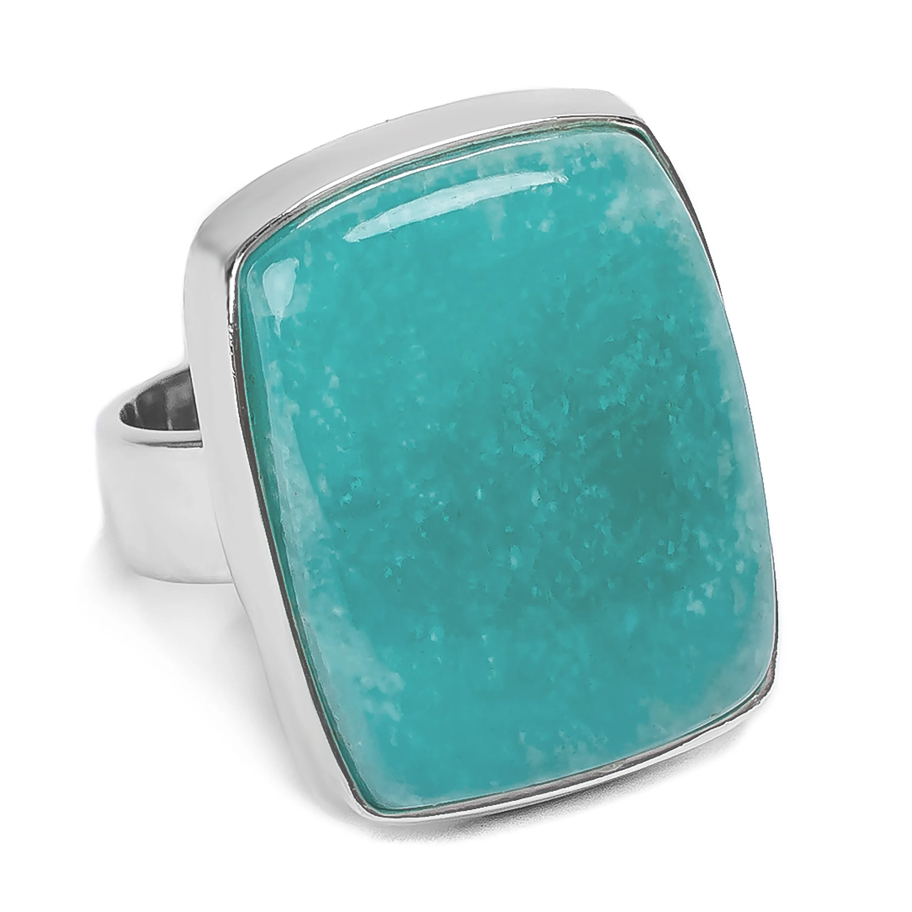 Beutiful Amazonite Statement Ring - Natural Designer Gemstone sold by Henryka