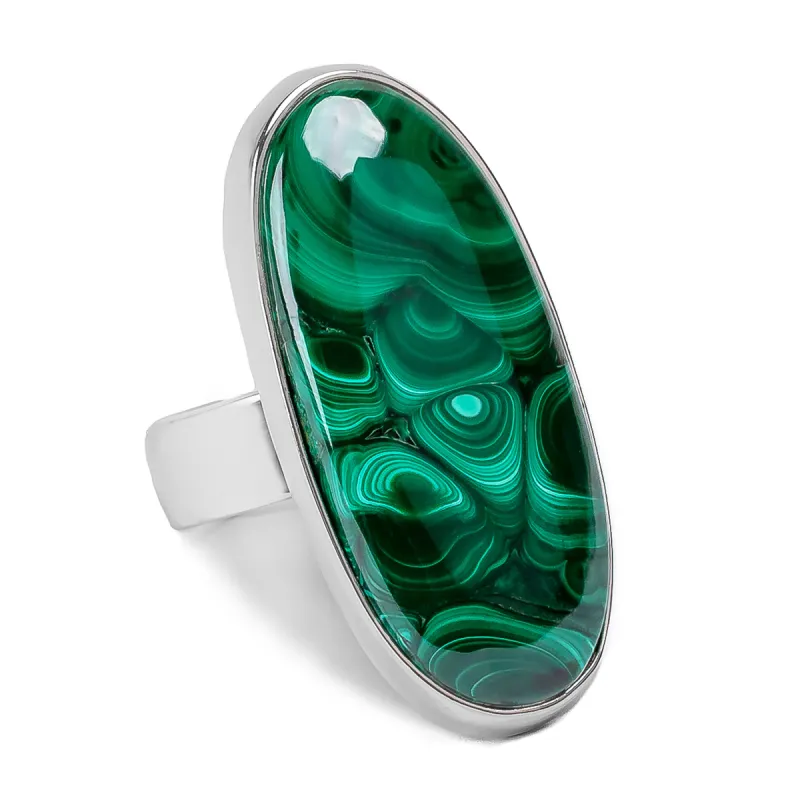 Fabulous Azurite-Malachite Statement Ring - Natural Designer Gemstone sold by Henryka