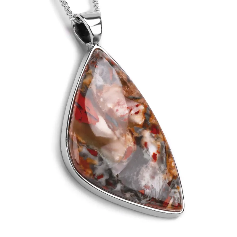 Fantastic Red Jasper Necklace - Natural Designer Gemstone sold by Henryka