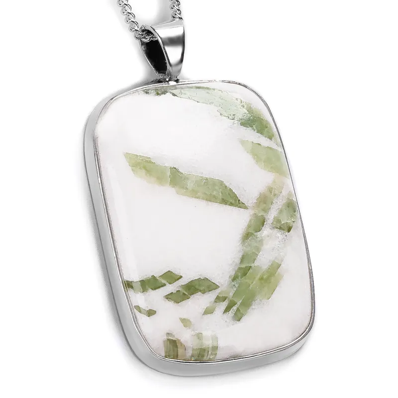 Rare Seraphinite Necklace - Natural Designer Gemstone sold by Henryka