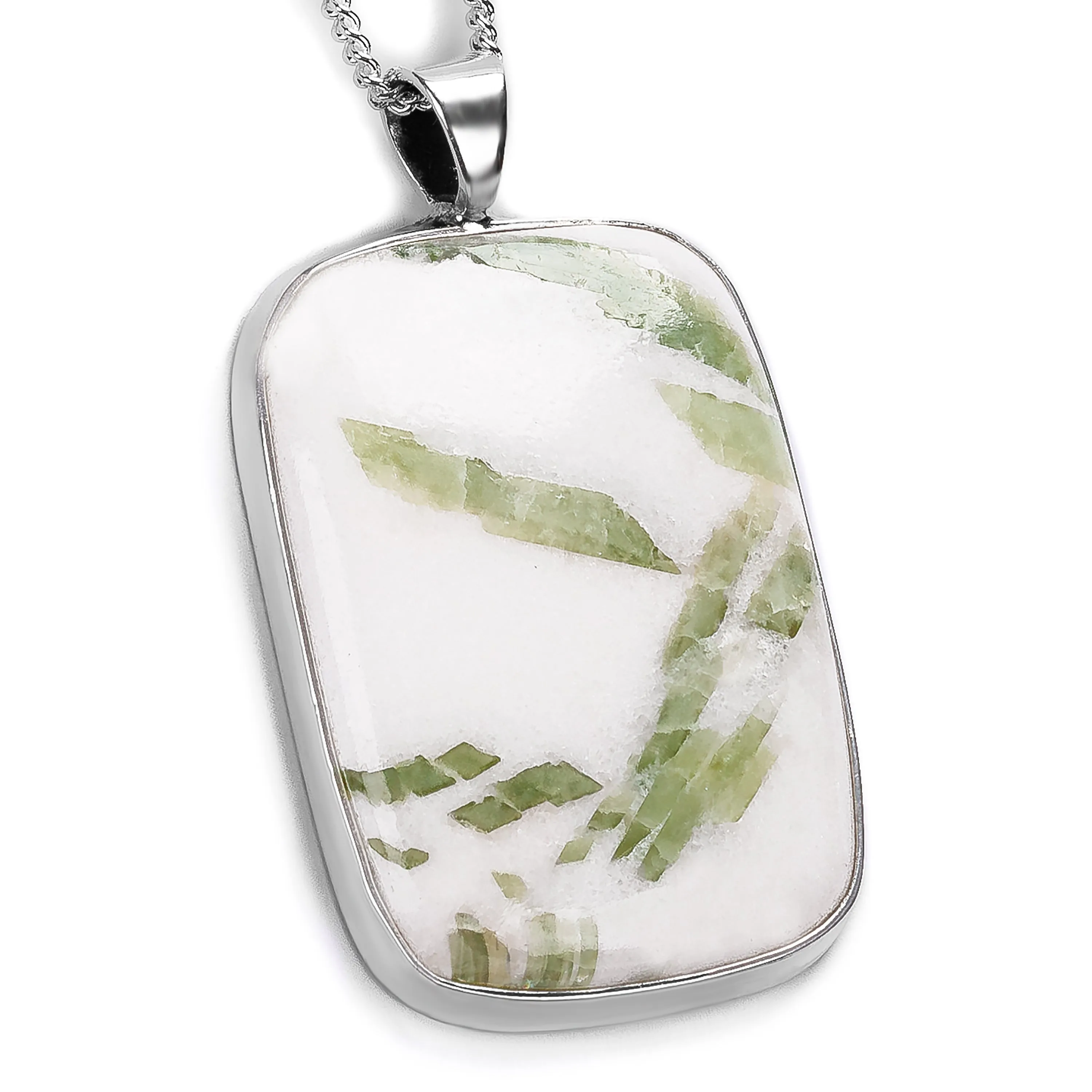 Rare Seraphinite Necklace - Natural Designer Gemstone sold by Henryka