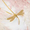 English Emperor Dragonfly Necklace in Silver with 24ct Gold sold by Henryka