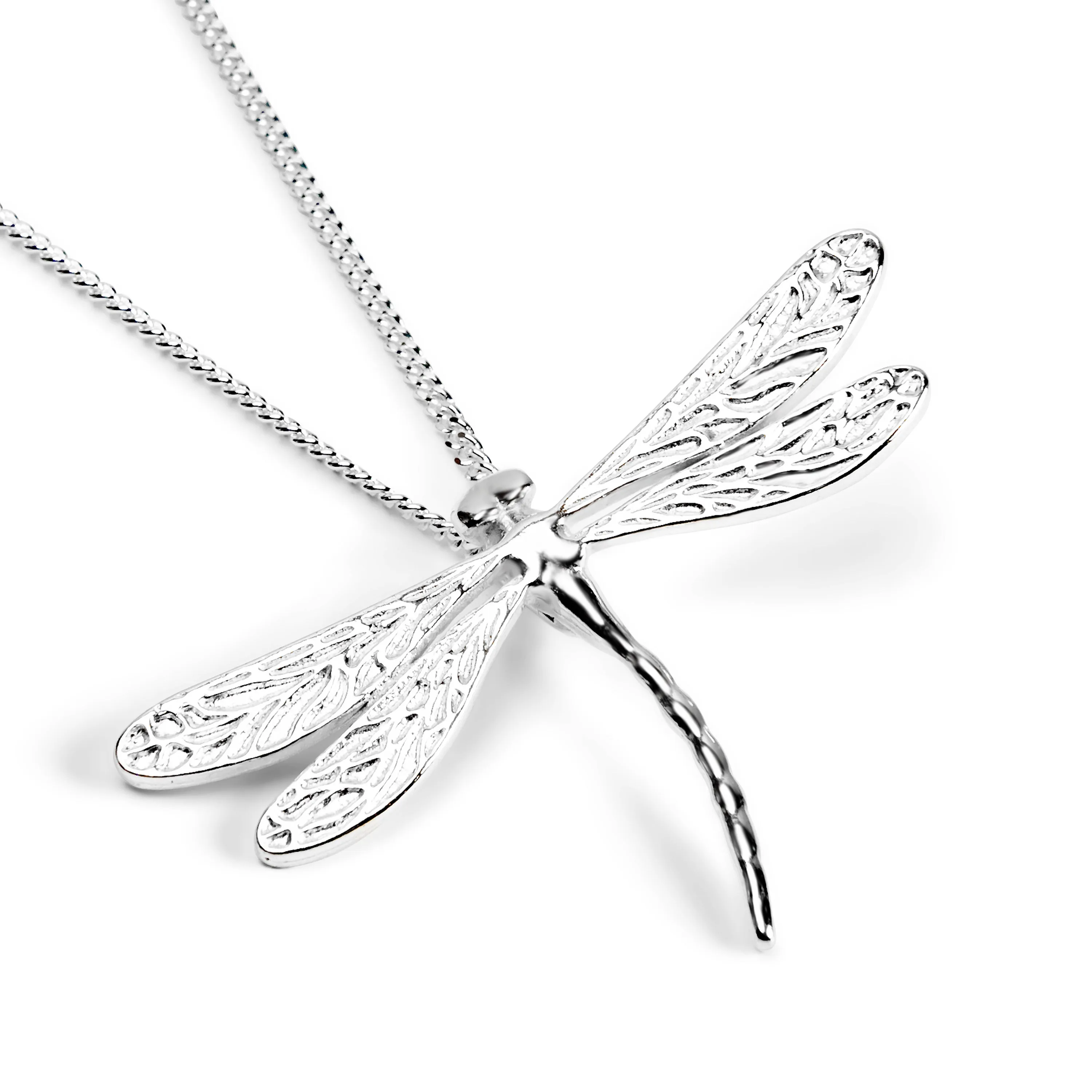 English Emperor Dragonfly Necklace in Silver with 24ct Gold sold by Henryka product image thumbnail 5