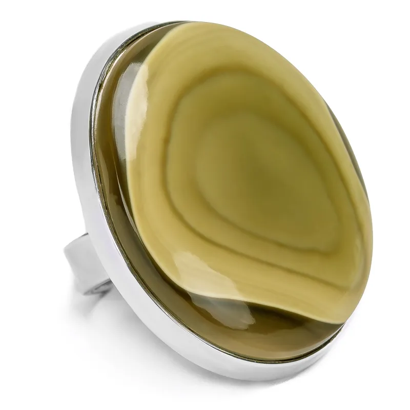 Amazing Royal Imperial Jasper Statement Ring - Natural Designer Gemstone sold by Henryka