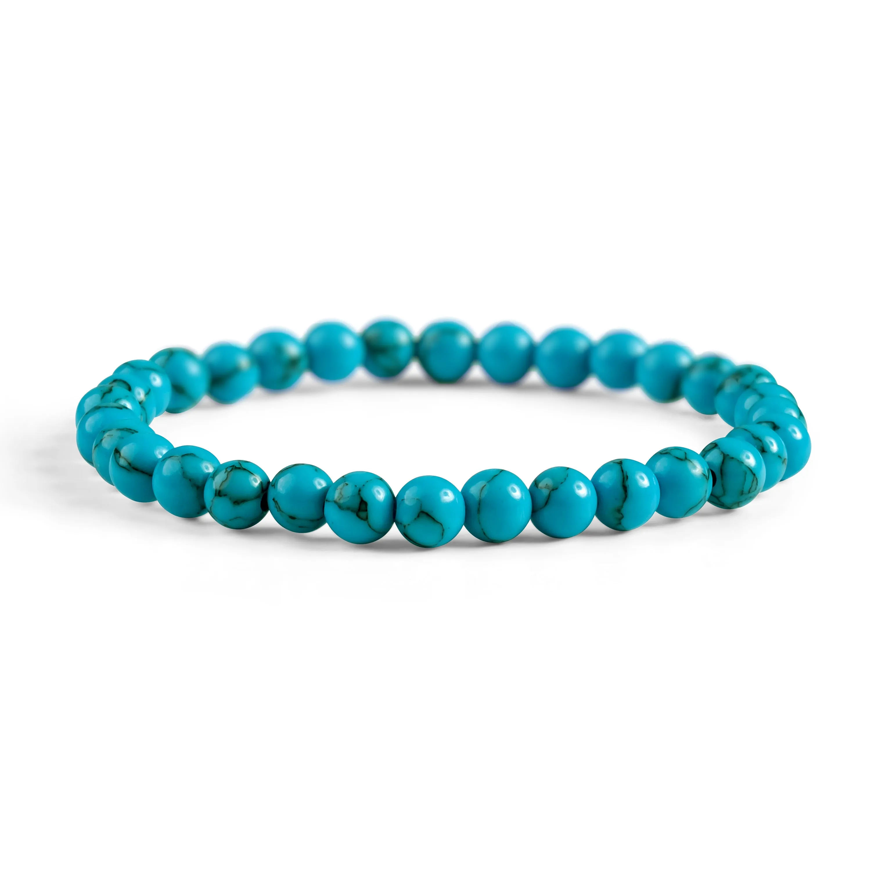 Stretch Bead Bracelet in Light Turquoise sold by Henryka