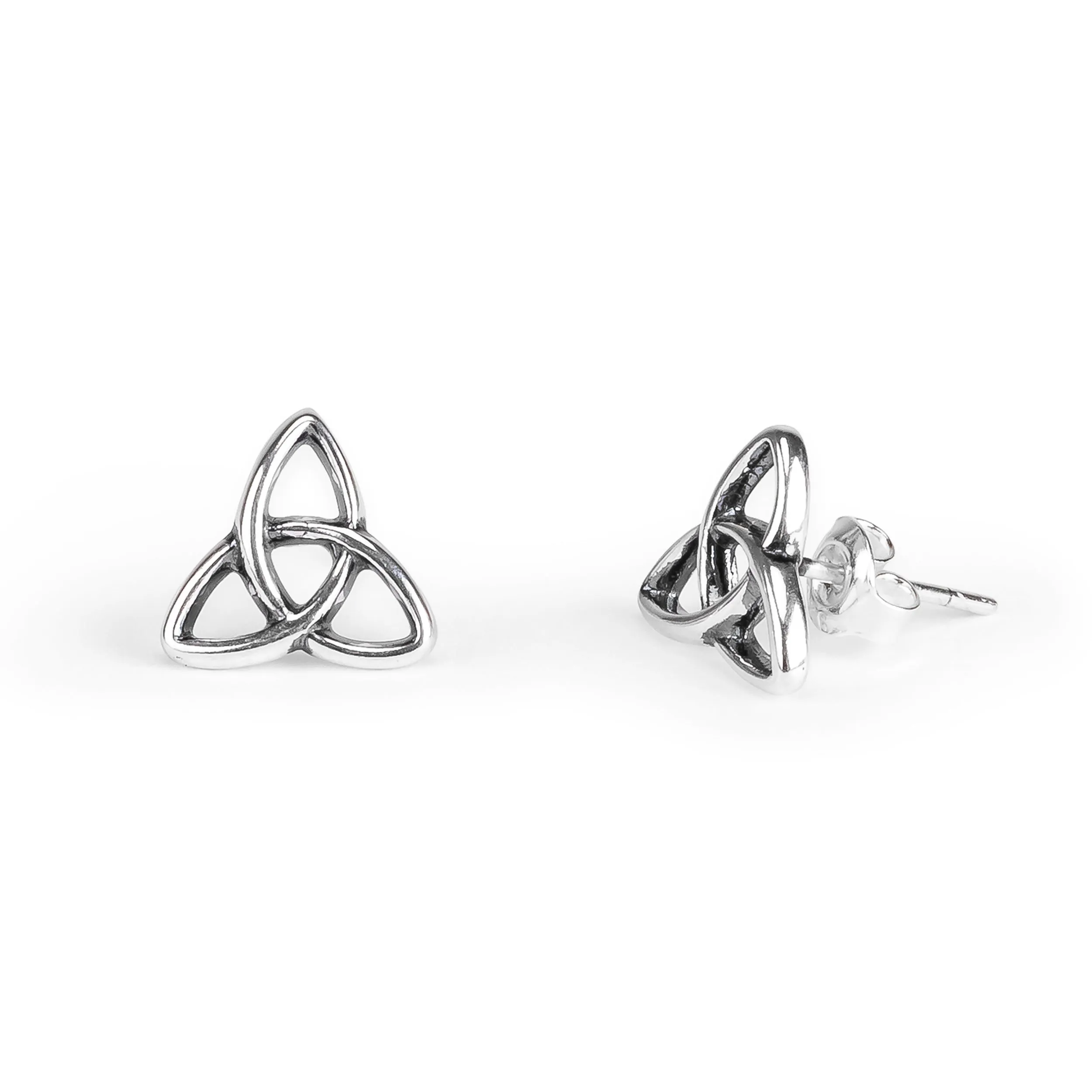Celtic Knot Stud Earrings in Silver sold by Henryka product image thumbnail 2