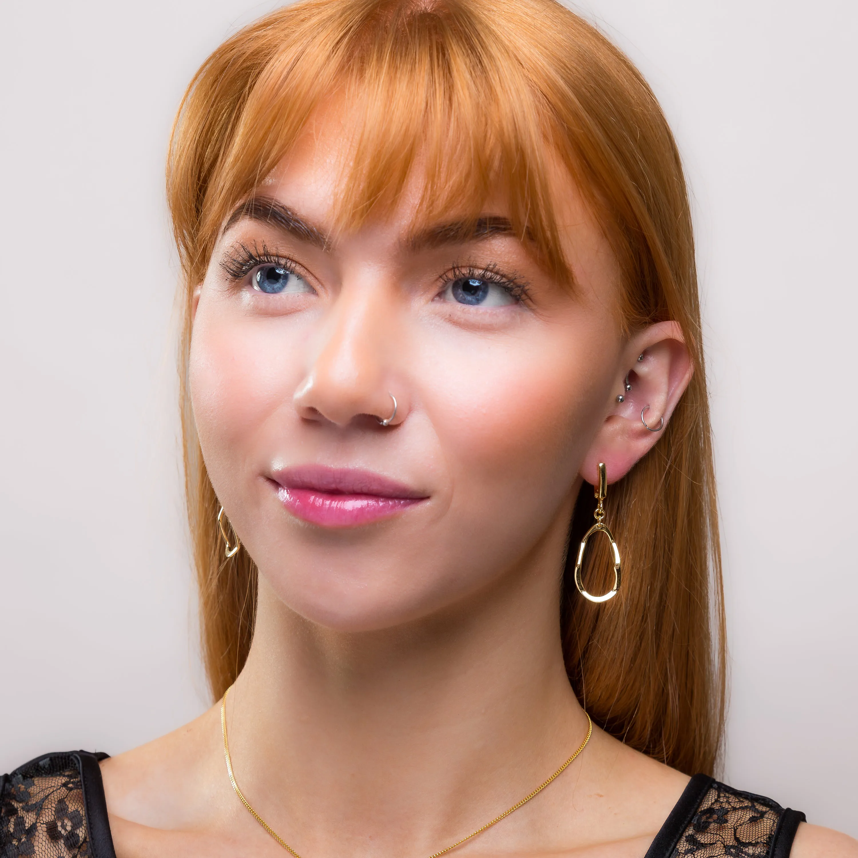 Ripple Drop Earrings in Silver with 24ct Gold sold by Henryka product image thumbnail 3