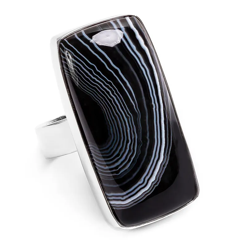 Perfect Botswana Agate Ring - Natural Designer Gemstone sold by Henryka