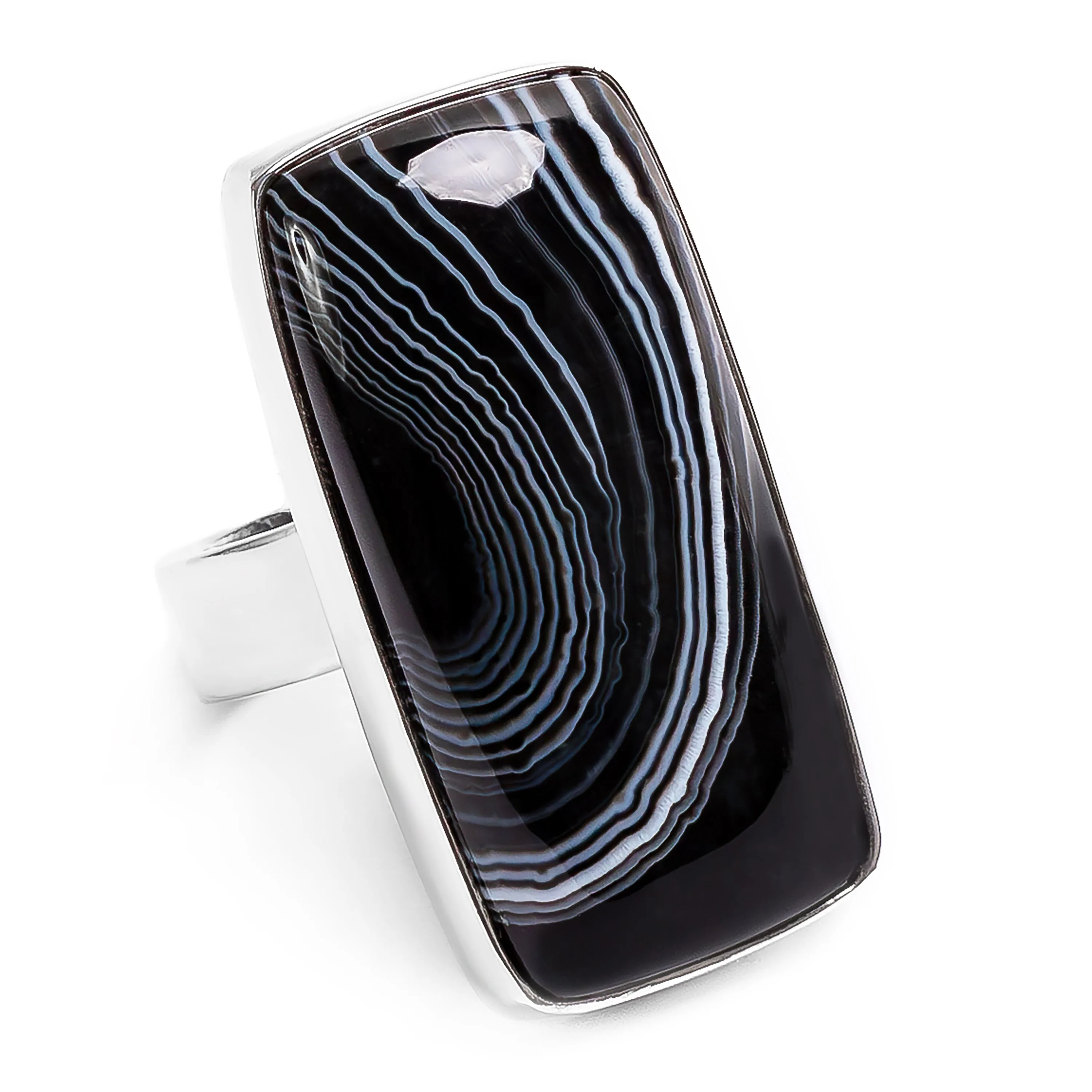 Perfect Botswana Agate Ring - Natural Designer Gemstone sold by Henryka