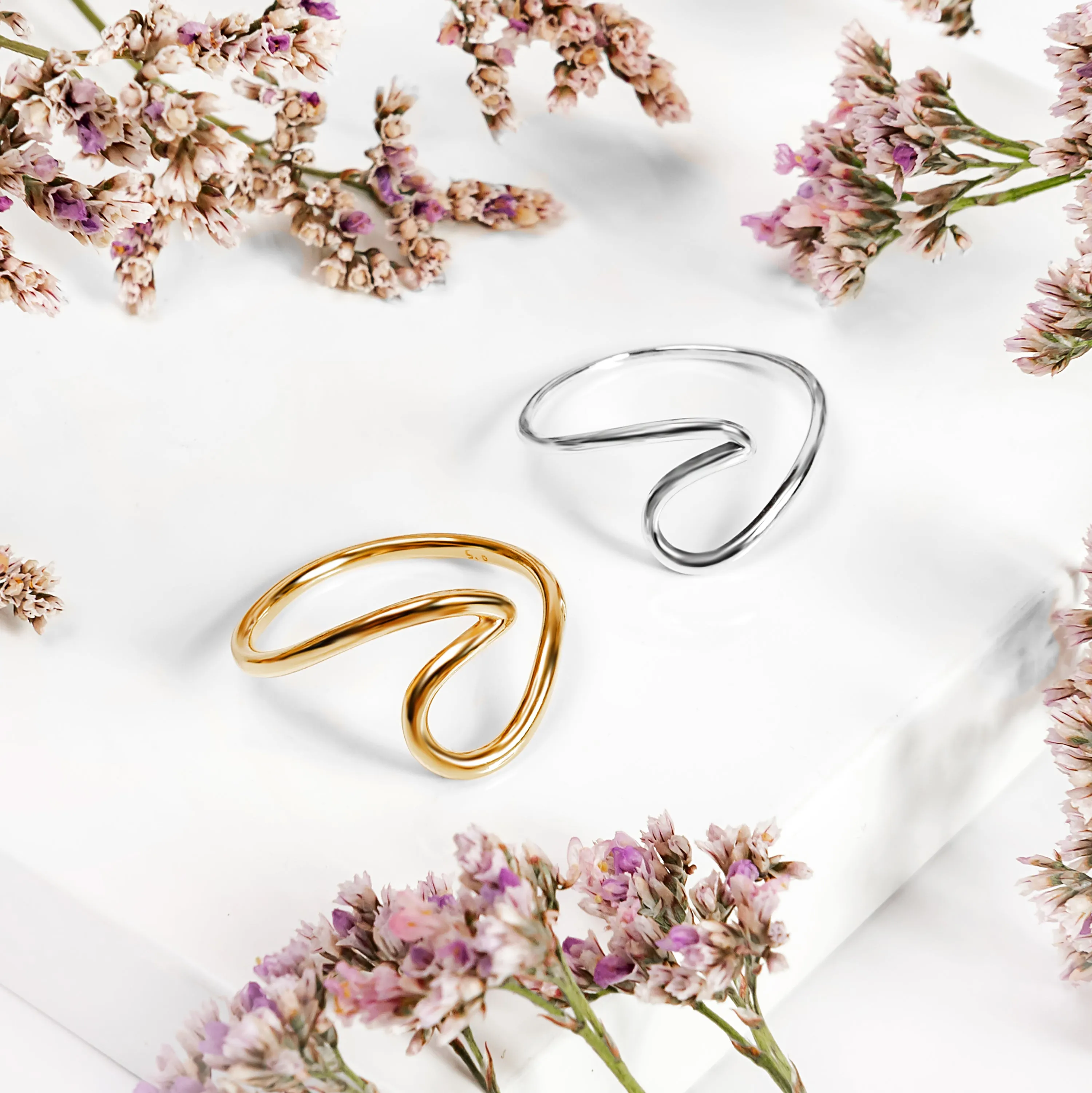 Wave Ring in Sterling Silver sold by Henryka product image thumbnail 4