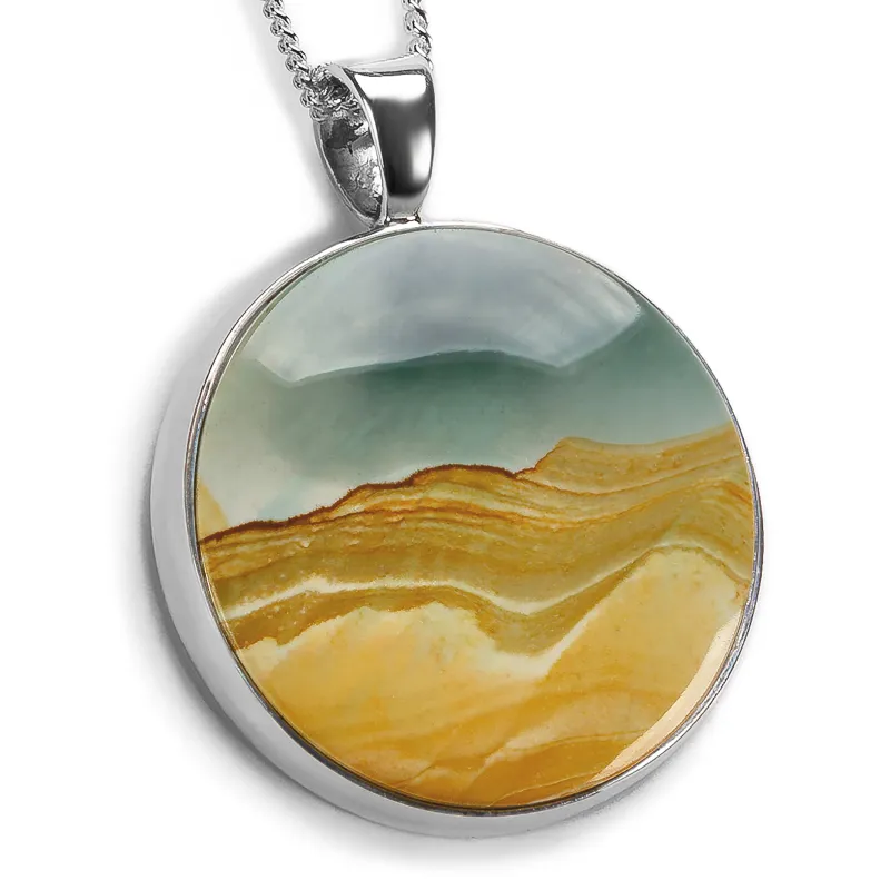 'Trek Through The Mountains ' Maligano Jasper Necklace - Natural Designer Gemstones sold by Henryka