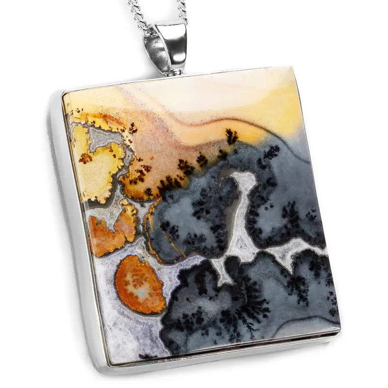 GRAND Indonesian Maligano Jasper Necklace - Natural Designer Gemstones sold by Henryka