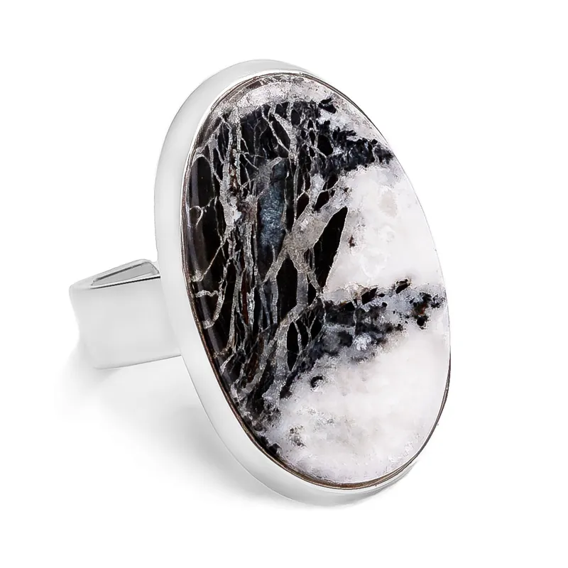 Orthoceras Fossil Gemstone Ring - Natural Designer Gemstone sold by Henryka