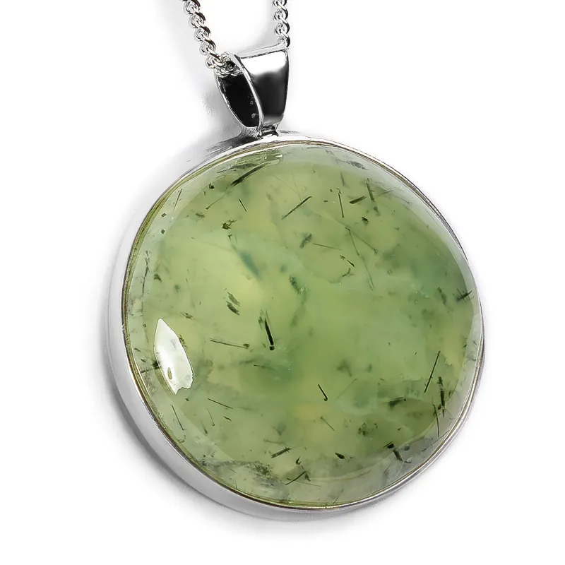 Statement Prehnite Necklace - Natural Designer Gemstone sold by Henryka