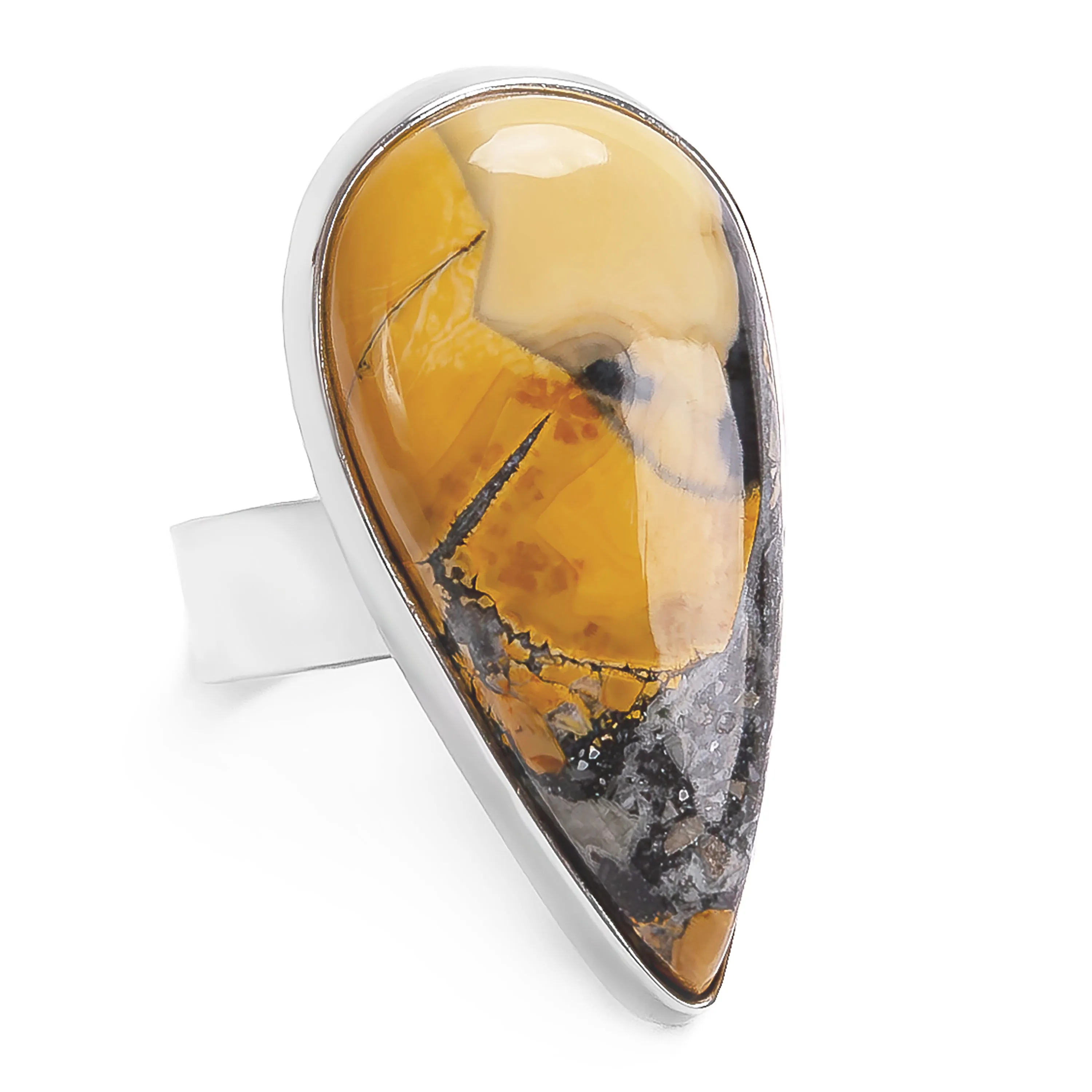Maligano Jasper Statement Ring - Designer Gemstone sold by Henryka