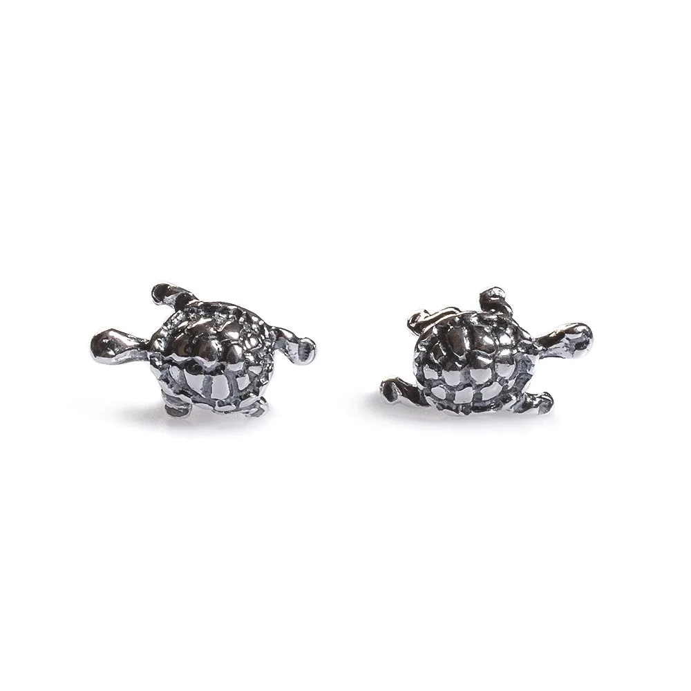 FREE GIFT | Tortoise / Turtle Stud Earrings in Silver sold by Henryka product image thumbnail 3