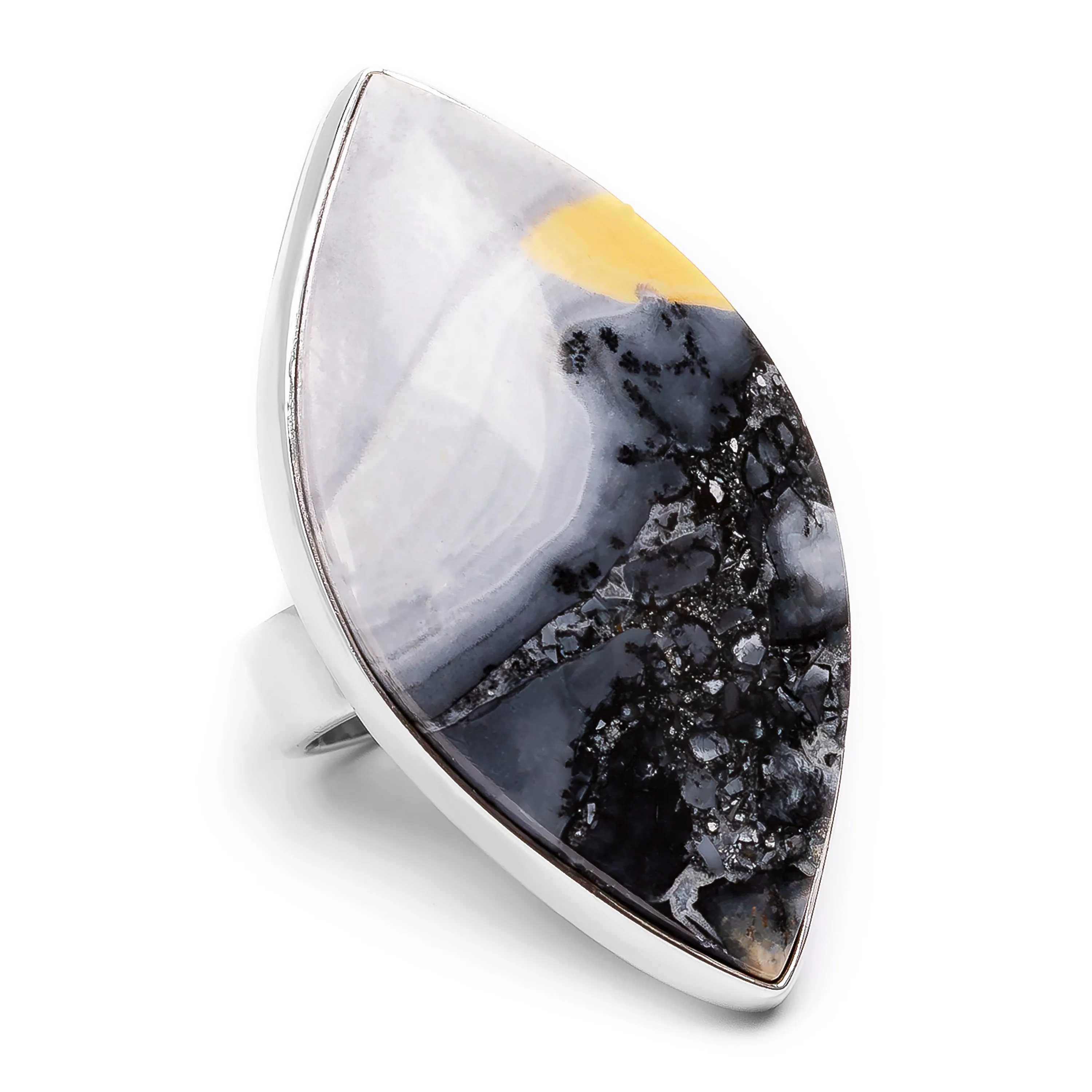 Stunning Indonesian Maligano Jasper Statement Ring - Designer Gemstone sold by Henryka