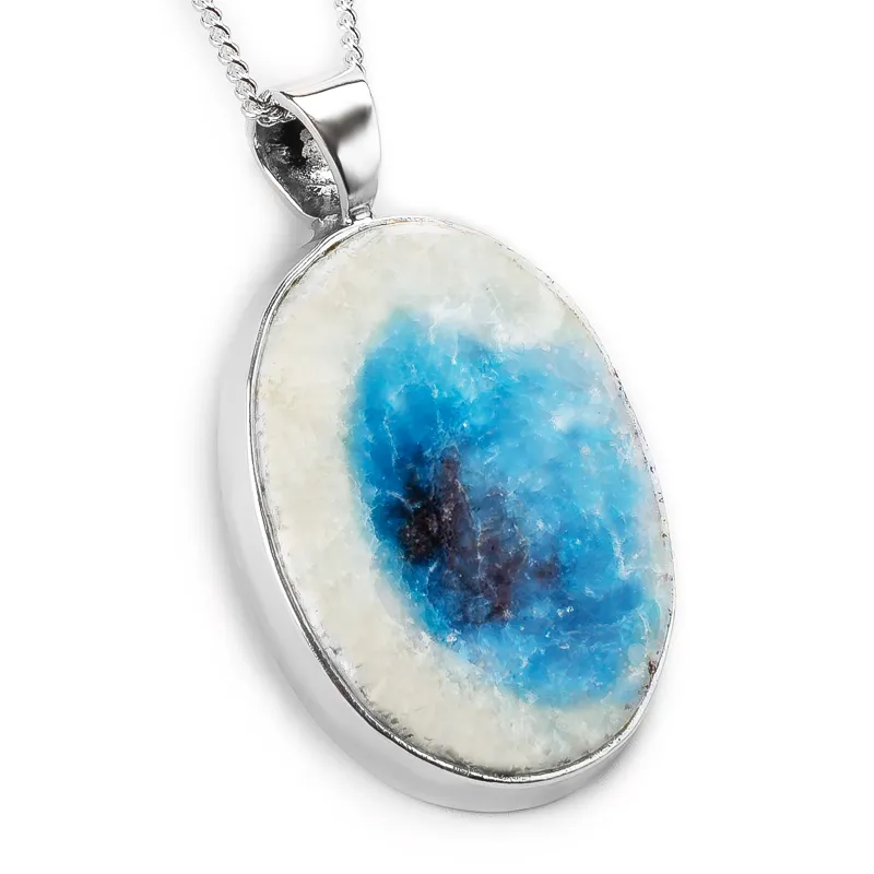 Blue Ice Glacierite Necklace - Designer Gemstone sold by Henryka