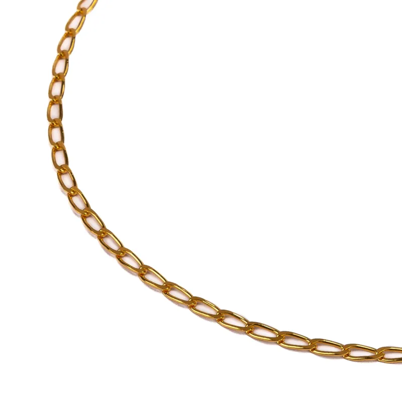 14ct Gold Plated Paperclip Link Chain Necklace sold by Henryka