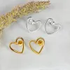 Open Heart Earrings in Sterling Silver sold by Henryka