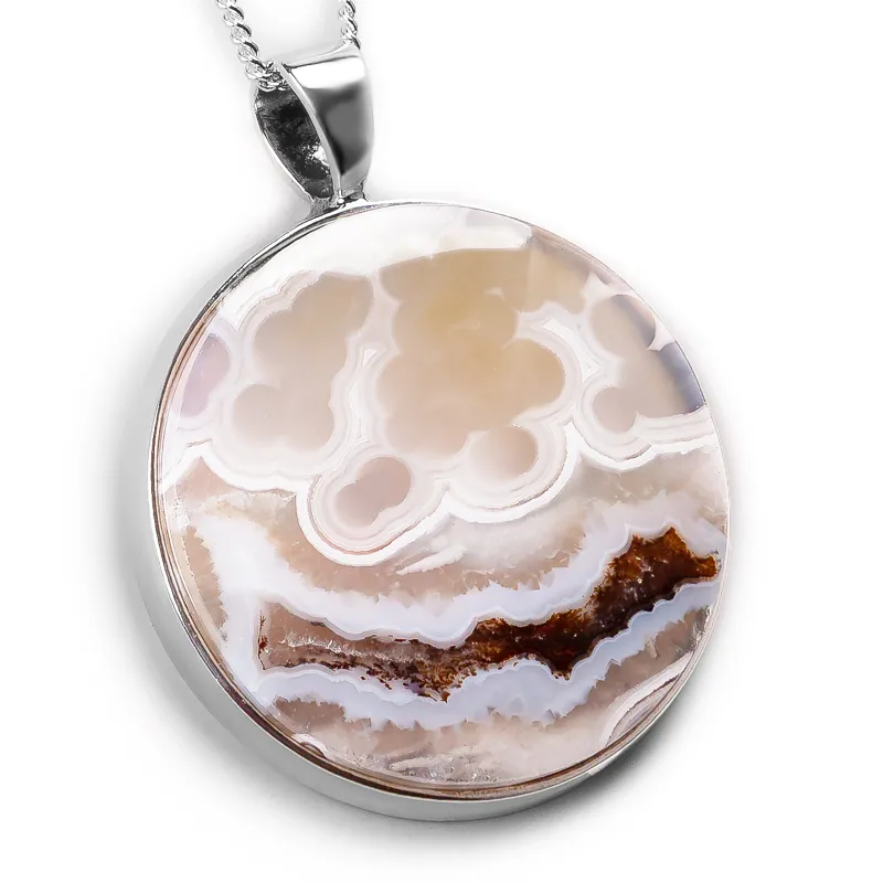 Fantastic Indonesian Moss Agate Necklace - Natural Designer Gemstone sold by Henryka