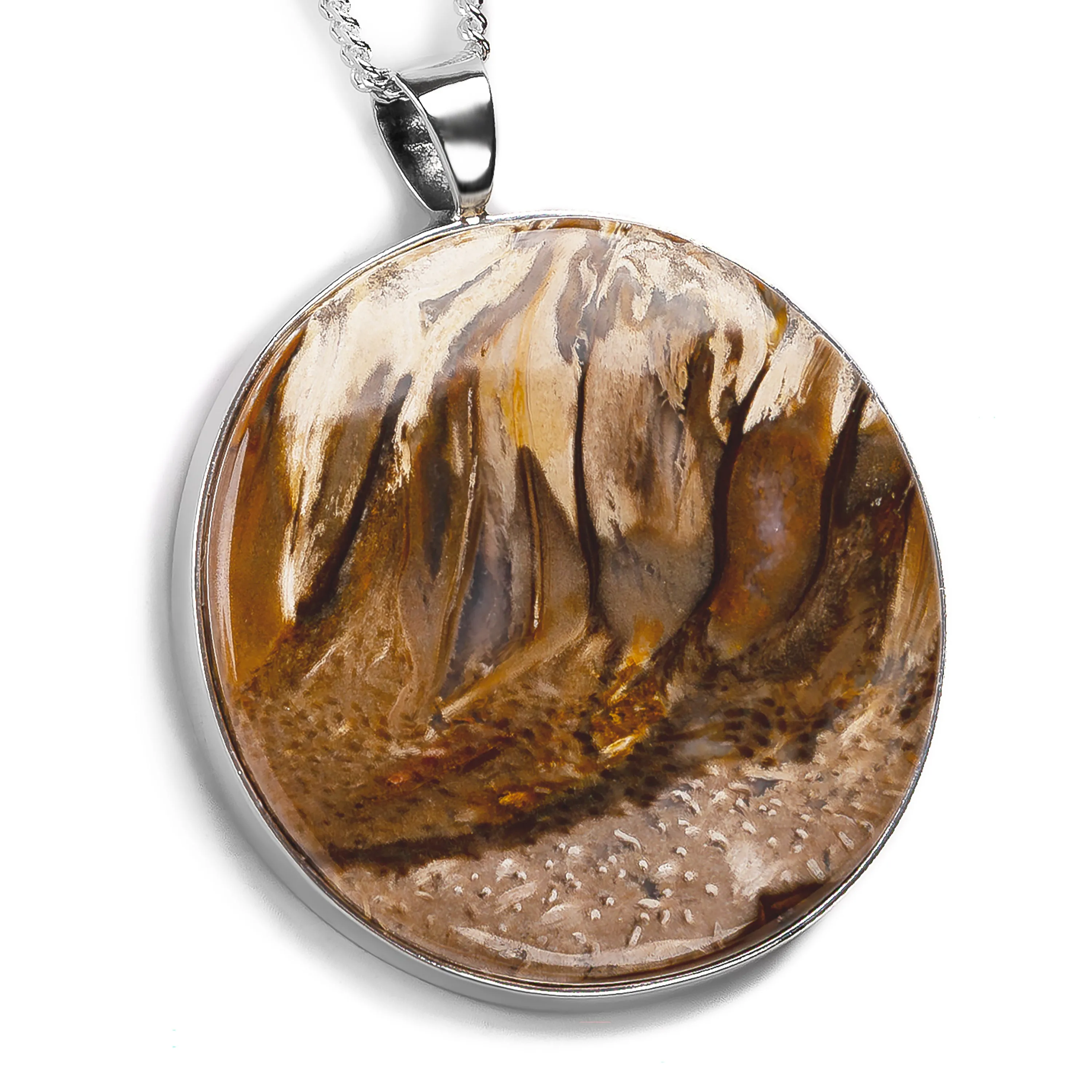 'Sand Storm' Petrified Palm Root Necklace - Natural Designer Gemstone sold by Henryka