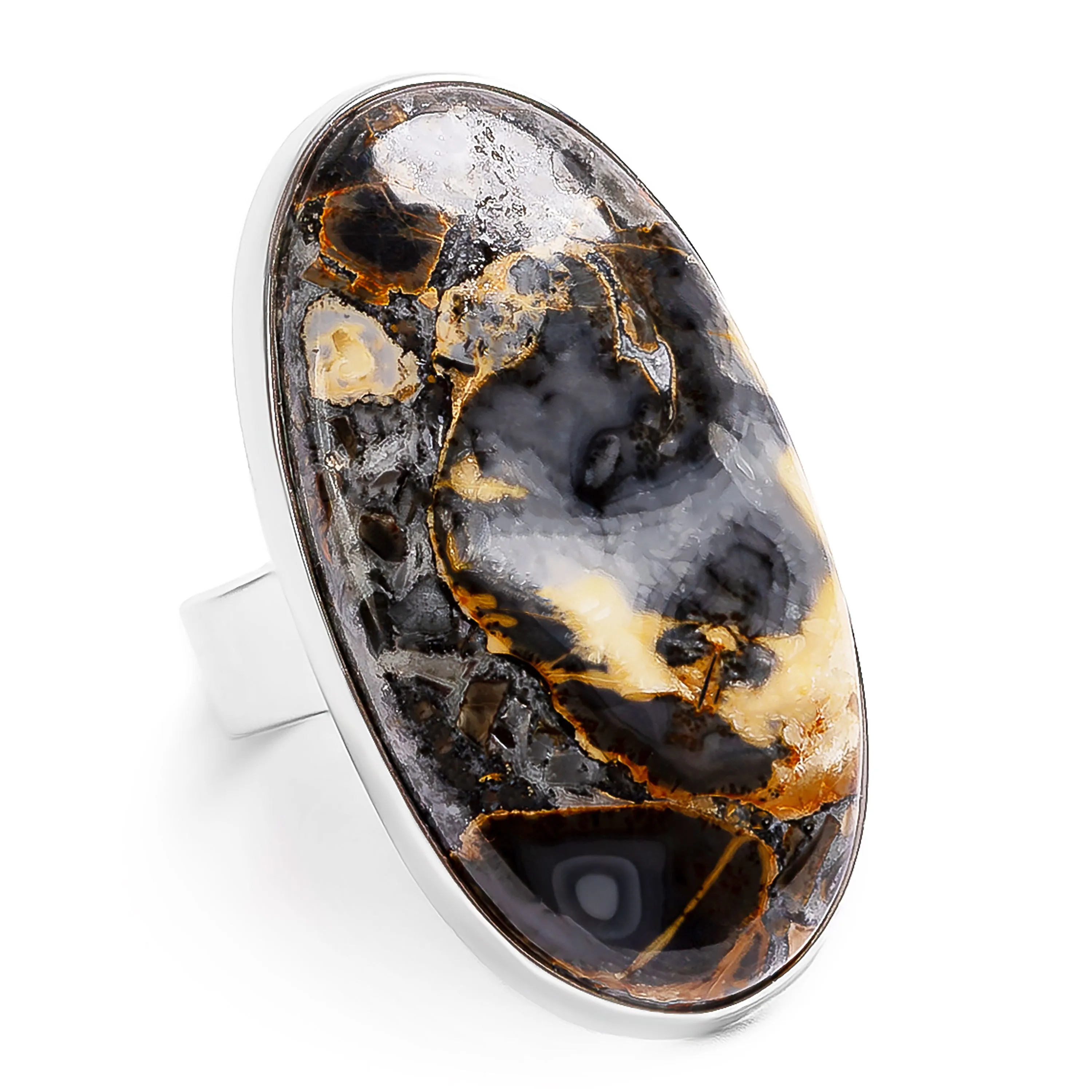 Fabulous Indonesian Maligano Jasper Statement Ring - Designer Gemstone sold by Henryka