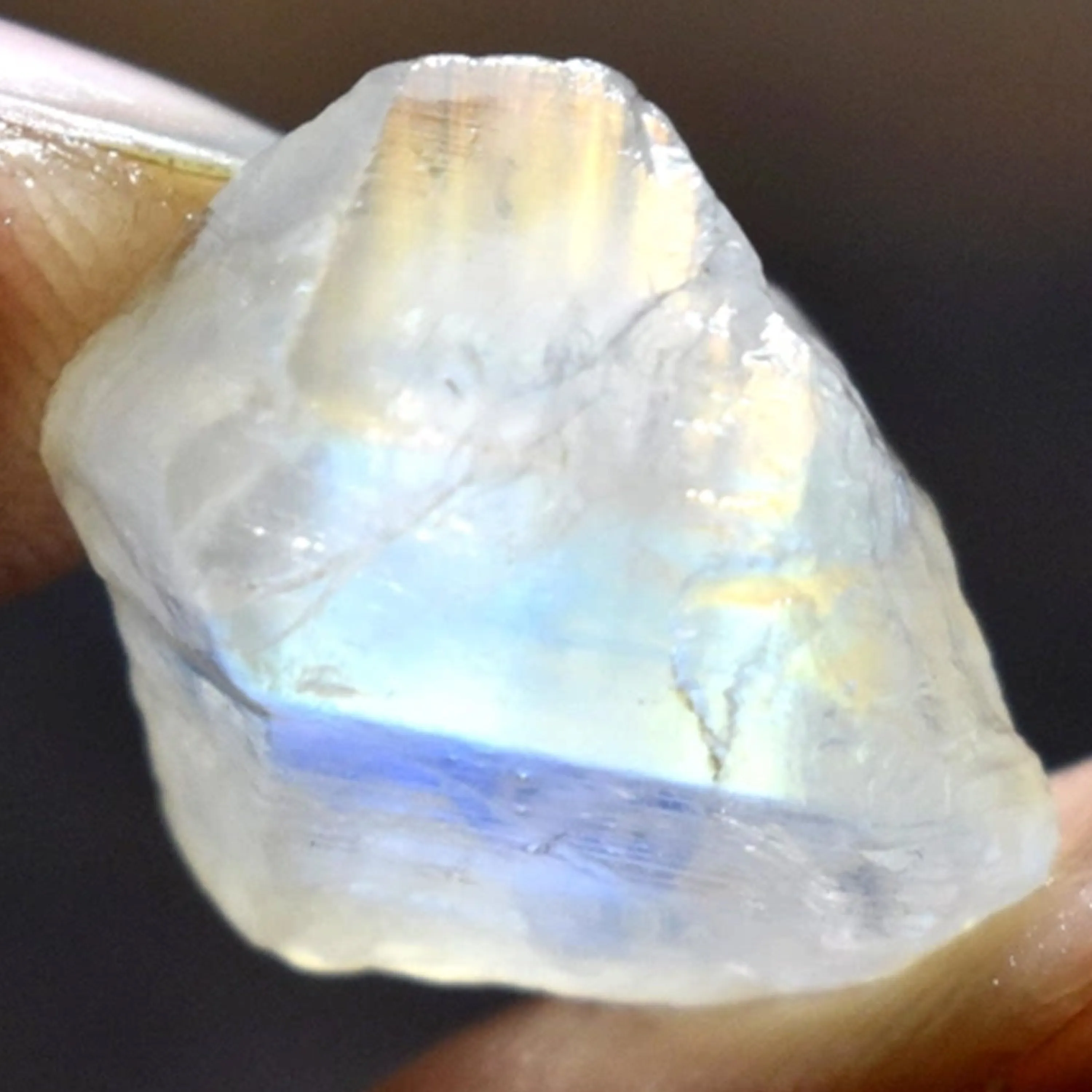 MAJESTIC & Top Quality Rainbow Moonstone Necklace - Natural Designer Gemstone sold by Henryka product image thumbnail 2