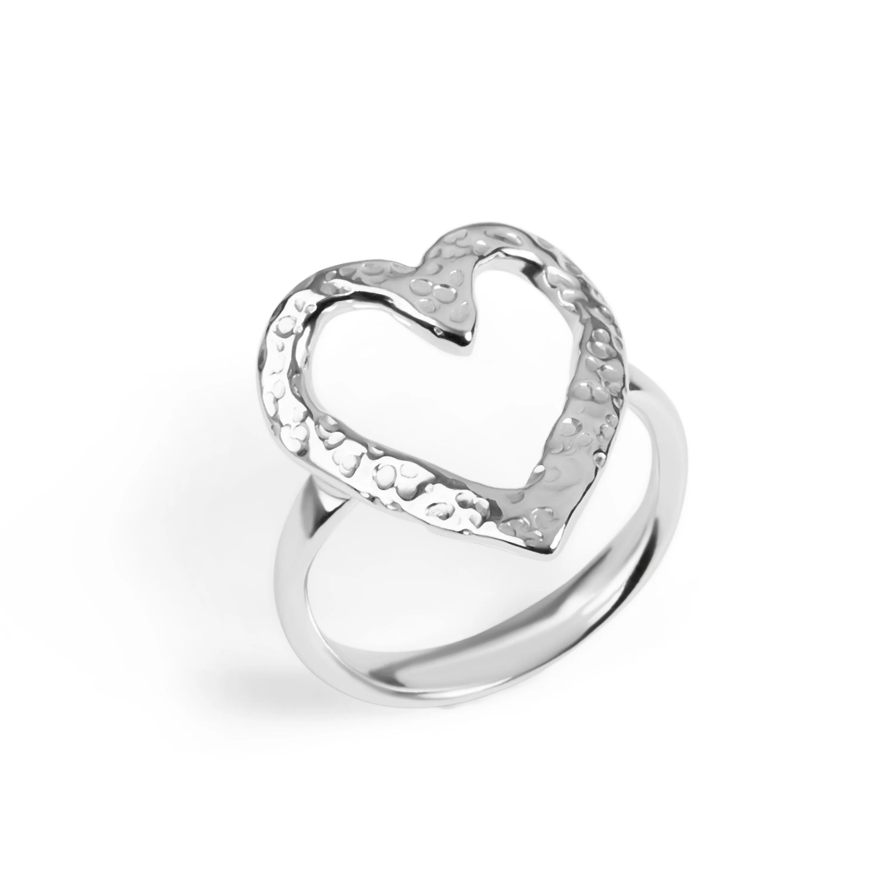 Open Heart Ring in Sterling Silver sold by Henryka product image thumbnail 5