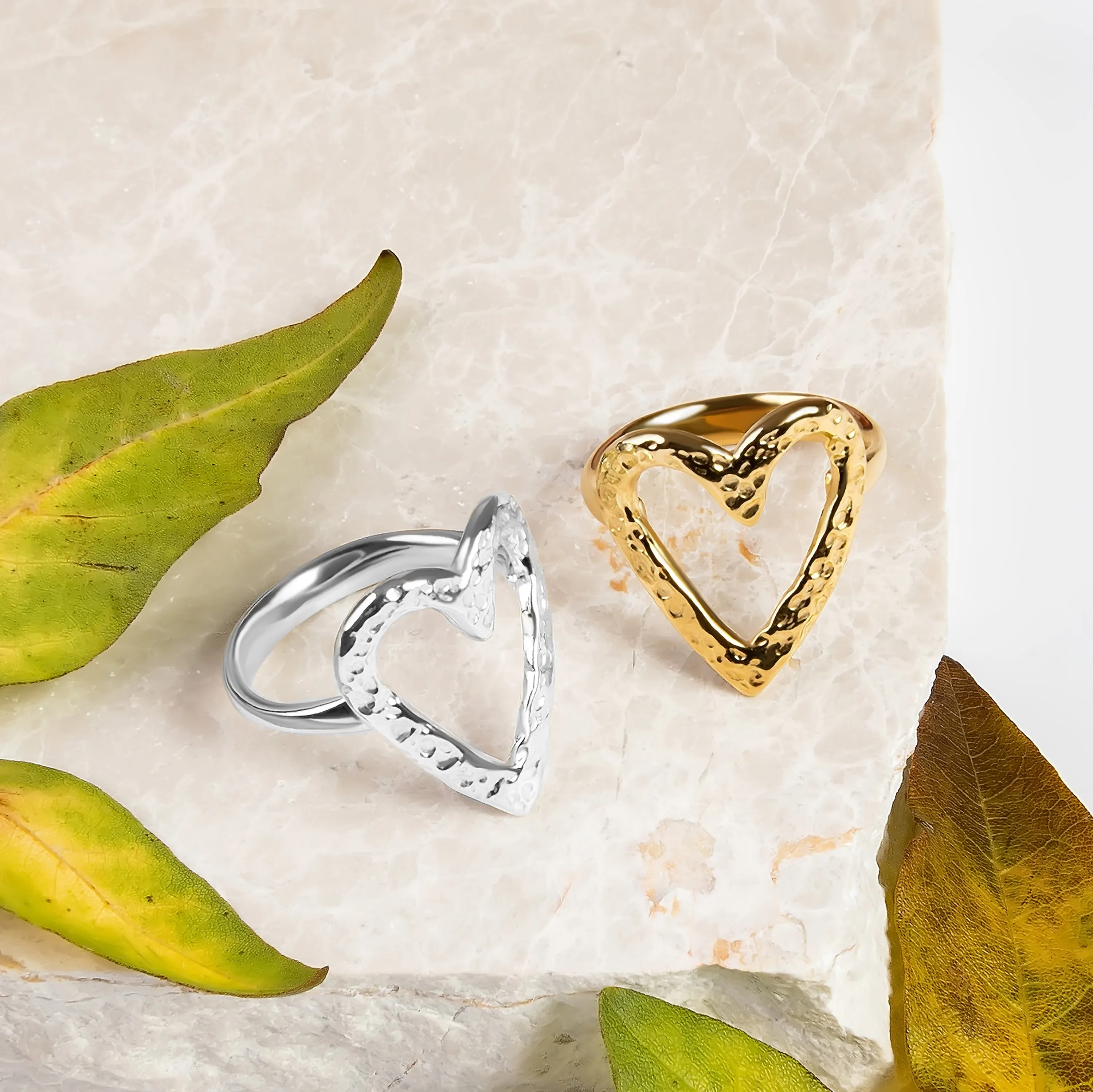 Open Heart Ring in Sterling Silver sold by Henryka product image thumbnail 4