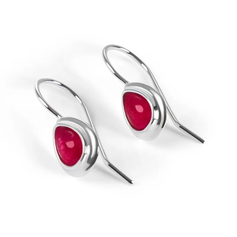 Classic Teardrop Hook Earrings in Sterling Silver sold by Henryka