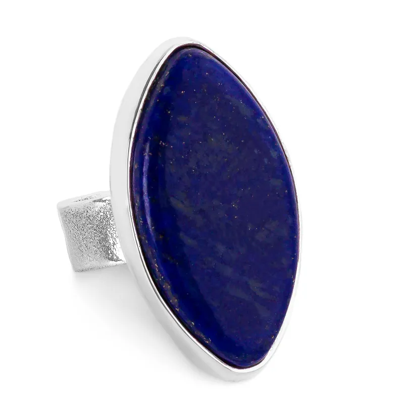 Perfect Lapis Lazuli Statement Ring - Natural Designer Gemstone sold by Henryka