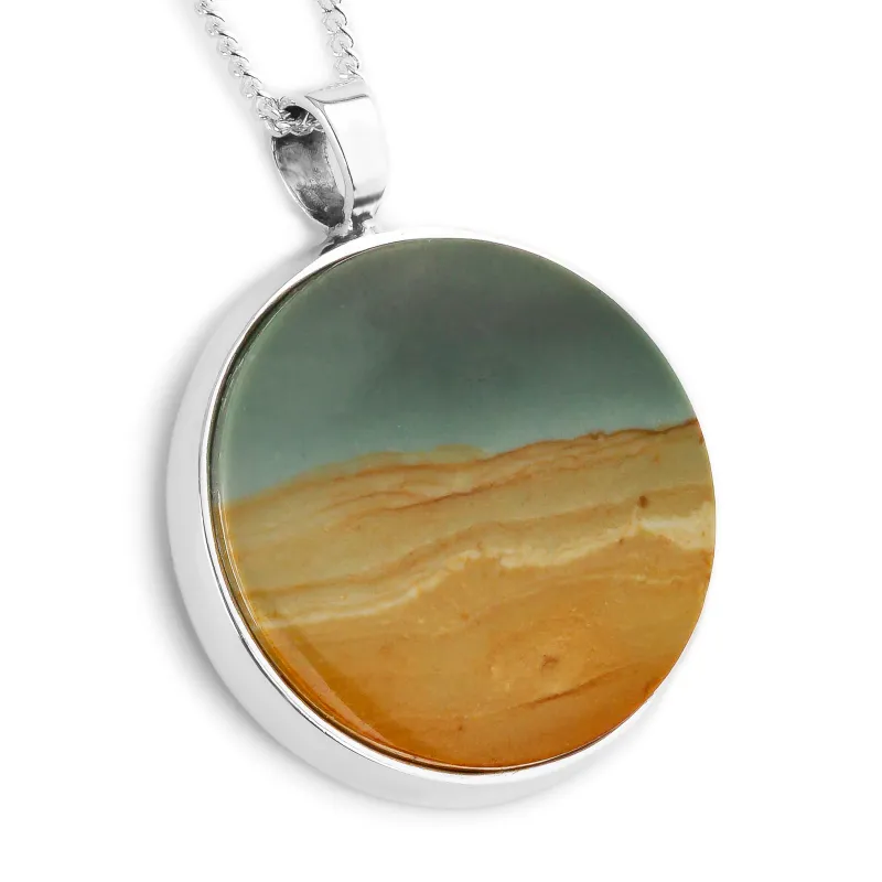 'Peaceful Wilderness' Maligano Jasper Necklace - Natural Designer Gemstones sold by Henryka