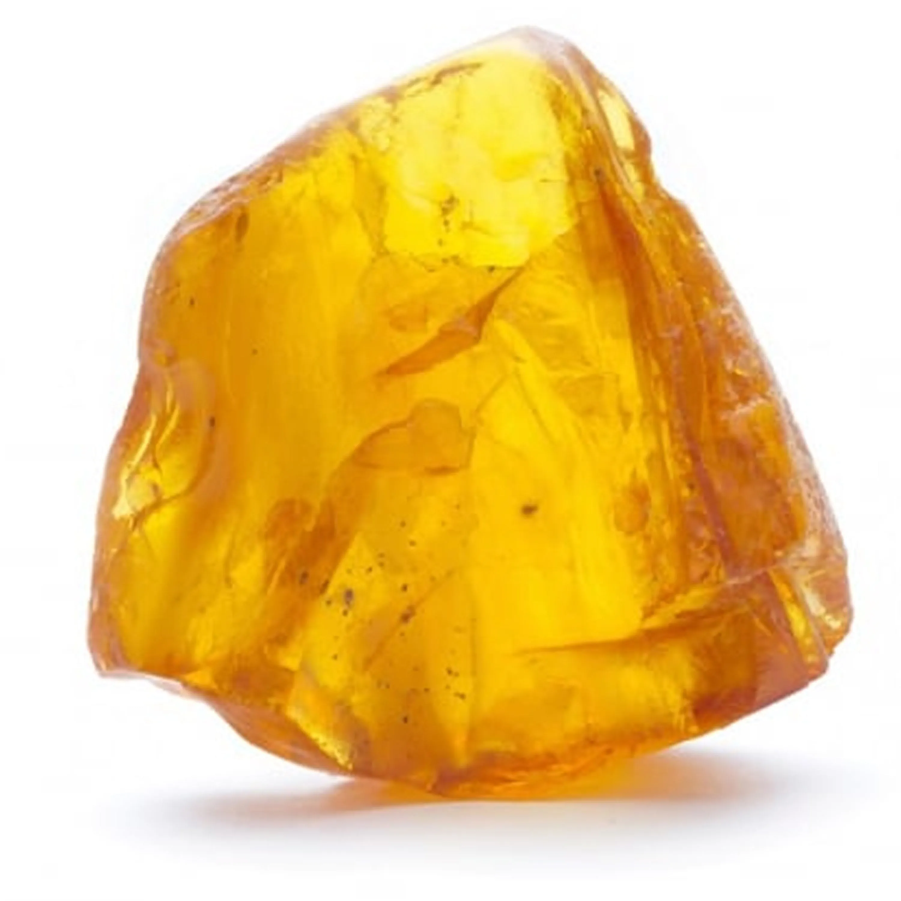 Glistening 3D Lemon Amber and Silver Heart Necklace - Natural Designer Gemstone sold by Henryka product image thumbnail 2