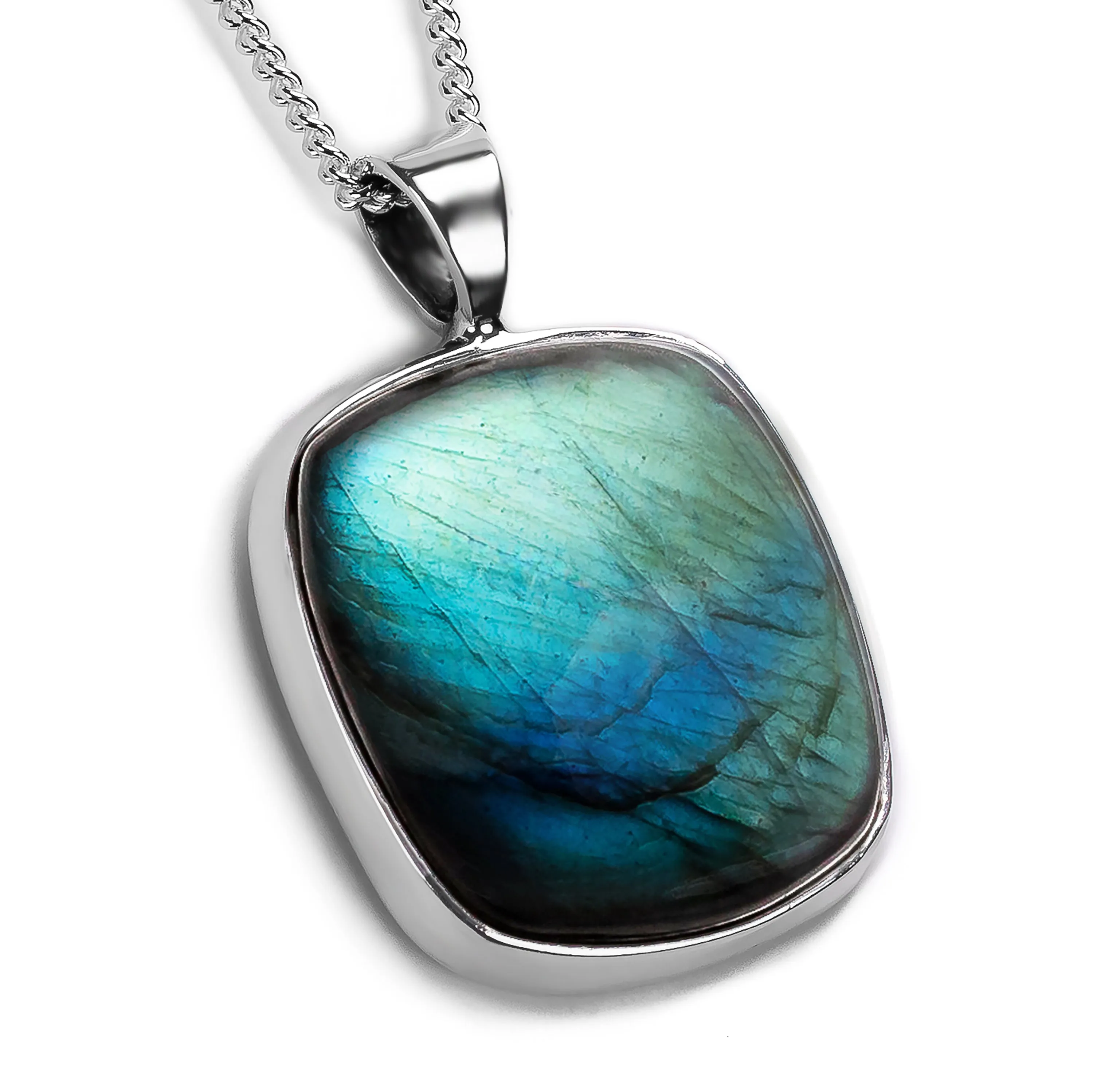 BIG & BOLD Gorgeous Labradorite Necklace - Natural Designer Gemstone sold by Henryka