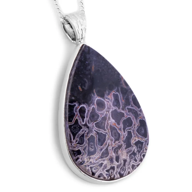 Rare Indonesian Fossilised Palm Root Necklace - Natural Designer Gemstone sold by Henryka