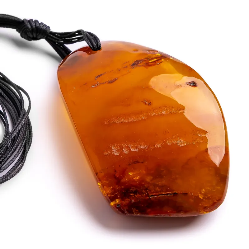 Baltic Gold: Huge Raw Honey Baltic Amber Necklace - 100% Natural Golden Fossil made by Henryka