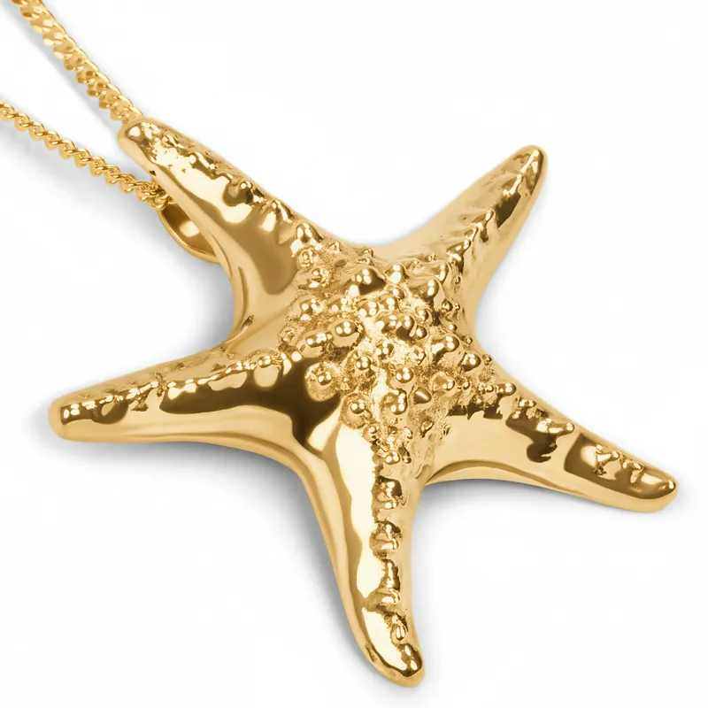 Statement Starfish Necklace in 24ct Gold Plate sold by Henryka