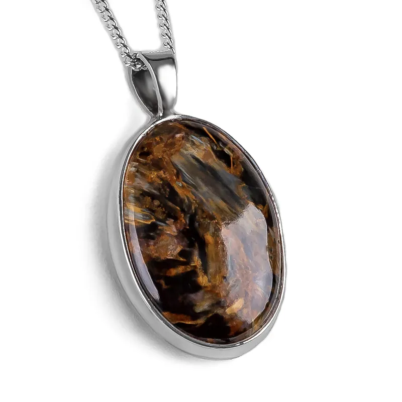 GIANT Belomorite Moonstone Heart Necklace - Natural Designer Gemstone sold by Henryka