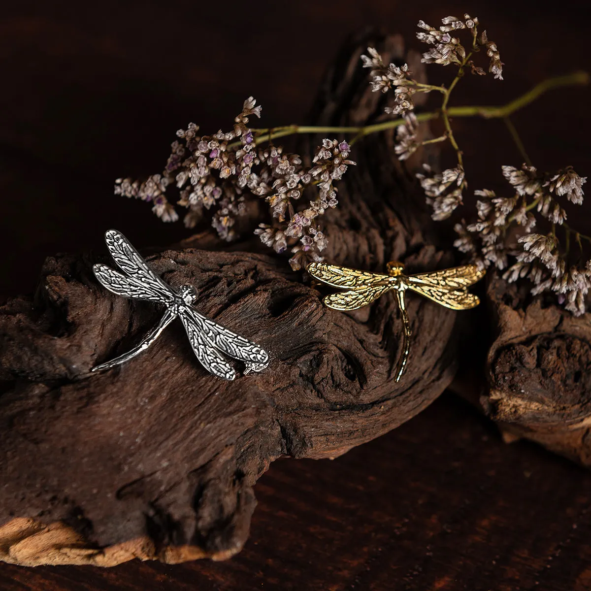 English Emperor Dragonfly Brooch in Sterling Silver sold by Henryka product image thumbnail 2