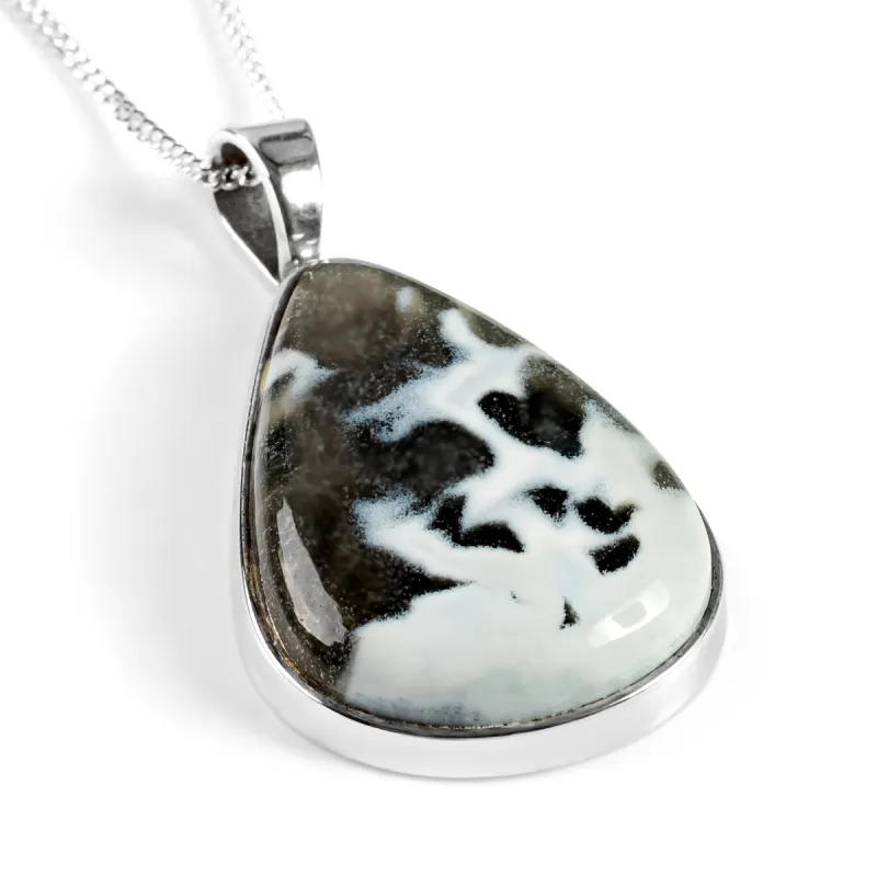 Owyhee Blue Opal Necklace - Natural Designer Gemstone sold by Henryka