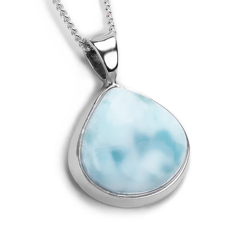 Adorable Larimar Necklace - Natural Designer Gemstone sold by Henryka