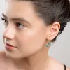 Butterfly Hook Earrings in Silver and Turquoise sold by Henryka