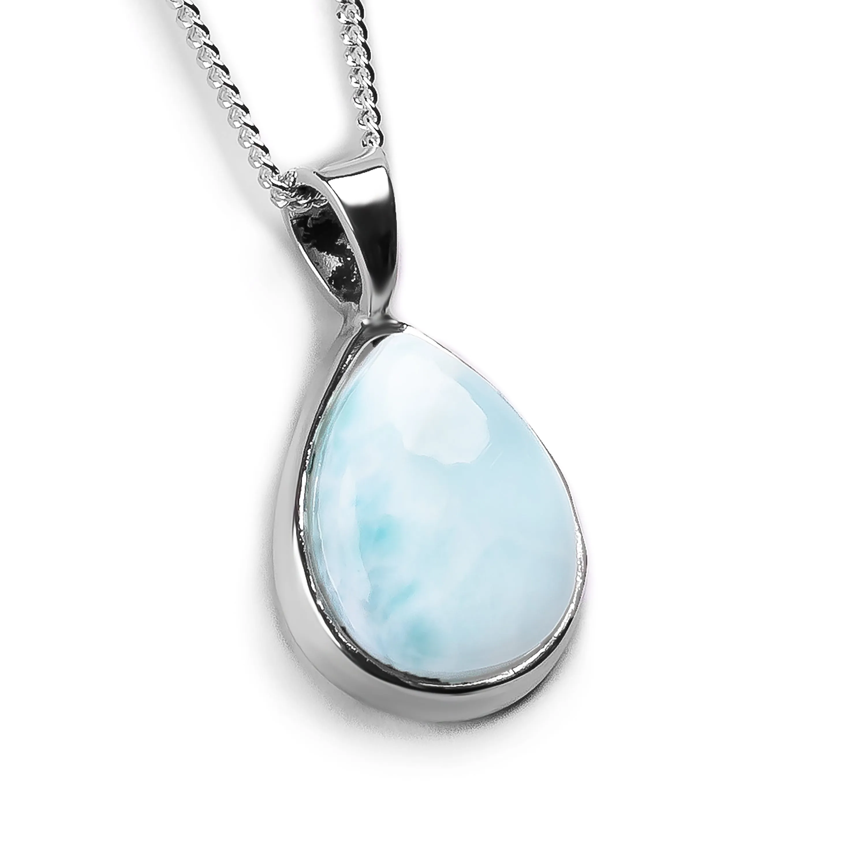 Adorable Larimar Necklace - Natural Designer Gemstone sold by Henryka