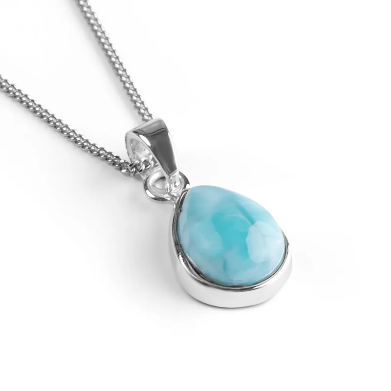AAA+ Quality Larimar Necklace - Natural Designer Gemstone sold by Henryka