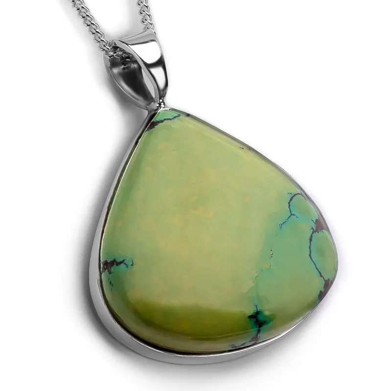 Stunning Tibetan Turquoise Necklace - Natural Designer Gemstone sold by Henryka