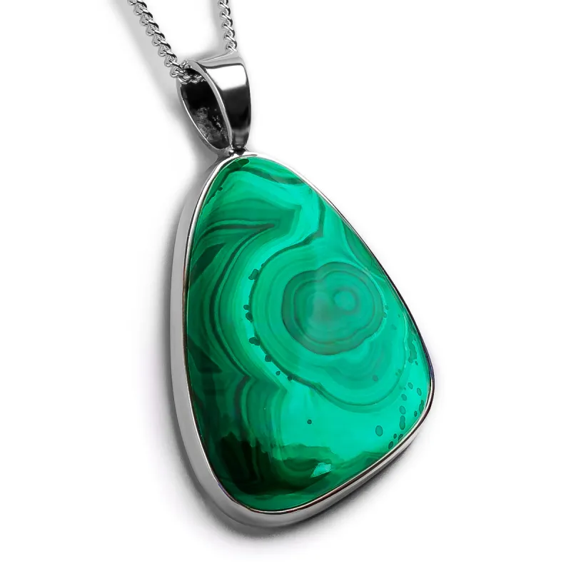 Amazing Malachite Necklace - Natural Designer Gemstone sold by Henryka