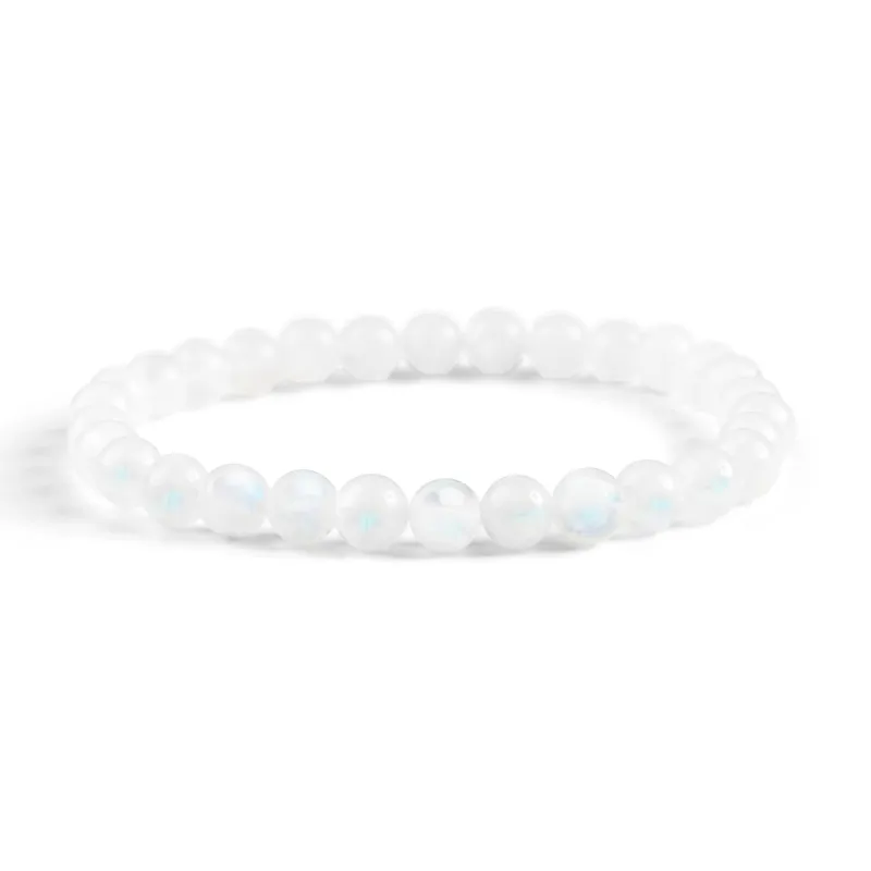 Stretch Bead Bracelet in Moonstone sold by Henryka