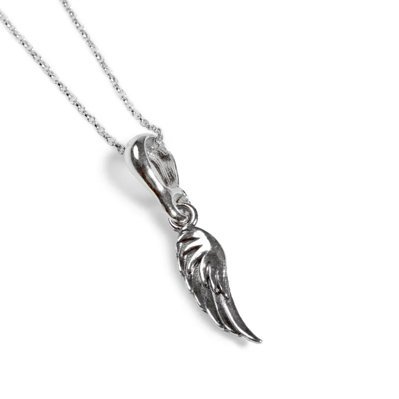 Small Angel Wing Necklace in Silver sold by Henryka